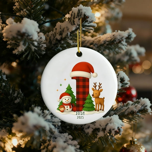 Adornos navideños con letras del alfabeto | 26 colgantes decorativos | Decoración navideña personalizada para hacer tú mismo