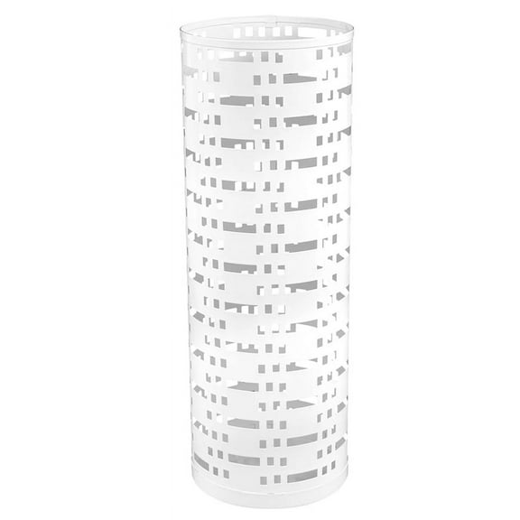 Umbrella Storage Rack Umbrella Standing Holder Box Hollow Storage Bucket, White