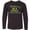 AB-Black, variant on Inktastic In a While Crocodile with Cool Green Crock in Sunglasses Long Sleeve Youth T-Shirt