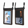 thumbnail image 1 of wonima02 Waterproof Phone Pouch, IP68 Floating Waterproof Phone Case with Lanyard for iPhone 15 Pro Max 14 Galaxy S24 Ultra, Underwater Screen Touchable, Dry Bag for Swim and Travel, Black, 1 Pack, 1 of 1