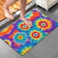 thumbnail image 3 of Colorful Rainbow Tie Dye Spiral Pattern Bathroom Rugs Mat,Non Slip Microfiber Bathroom Rug,Rubber Backing,Soft Bathroom Mats for Bathroom Floor,Tub and Shower,20x32in(50x80cm), 3 of 4
