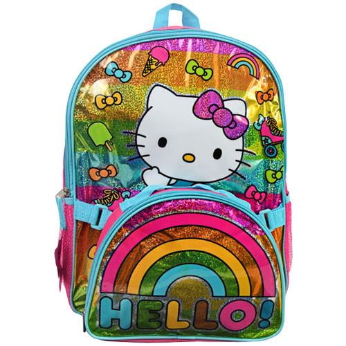 Licensed Hello Kitty 16" Backpack w/ Lunch Bag