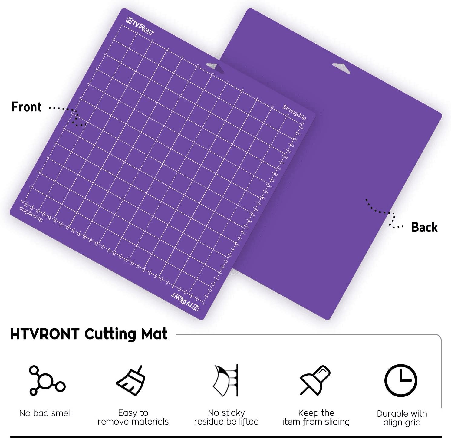 Cutting Mat Bundle 3 Pack for Cricut Explore Air 2/Air/One/Maker Green*1+Blue*1+Purple*1