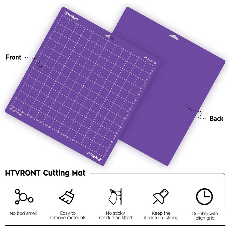  HTVRONT Cutting Mat for Cricut, 3 Pack Cutting Mat