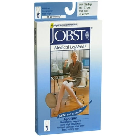 JOBST OPAQUE KNEE 15-20 CLOSED TOE NATURAL XL
