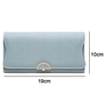 thumbnail image 2 of Organizador de embrague de cartera con solapa RFID de cuero para mujer, 2 of 5