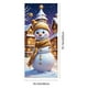 thumbnail image 3 of Uuiauoio Christmas Door Cover Decorations Set with Patterns Holiday Party Festival Scene Hanging Cloth for Front Door Indoor Wall Fireplace Mantel Christmas Tree Background Decor, 3 of 6