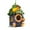 As shown, variant on JIhuahe Outdoor Hanging Bird House for Swallows and Sparrows, Distressed Resin Pet Cottage, Garden Patio Decoration with Hummingbird Appeal, Durable Construction,As shown