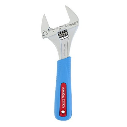 Channellock Adjustable Wrench Code Blue WideAzz - 1.18 in Opening - 8 in, Blue