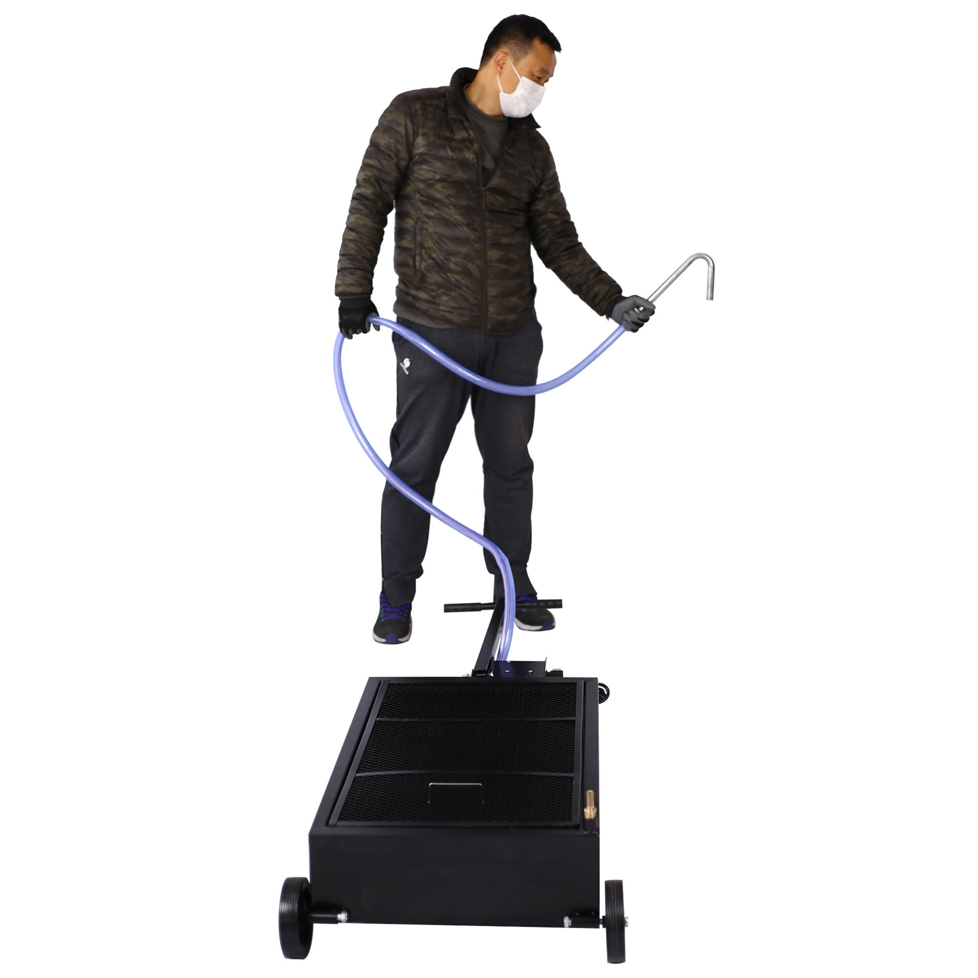 25 gallon low profile oil drainer ,with electric pump,