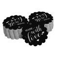 thumbnail image 1 of Inkdotpot Real Silver Foil Made With Love Wedding Tags Favor Hang Paper Tags 100 Pieces, 1 of 6