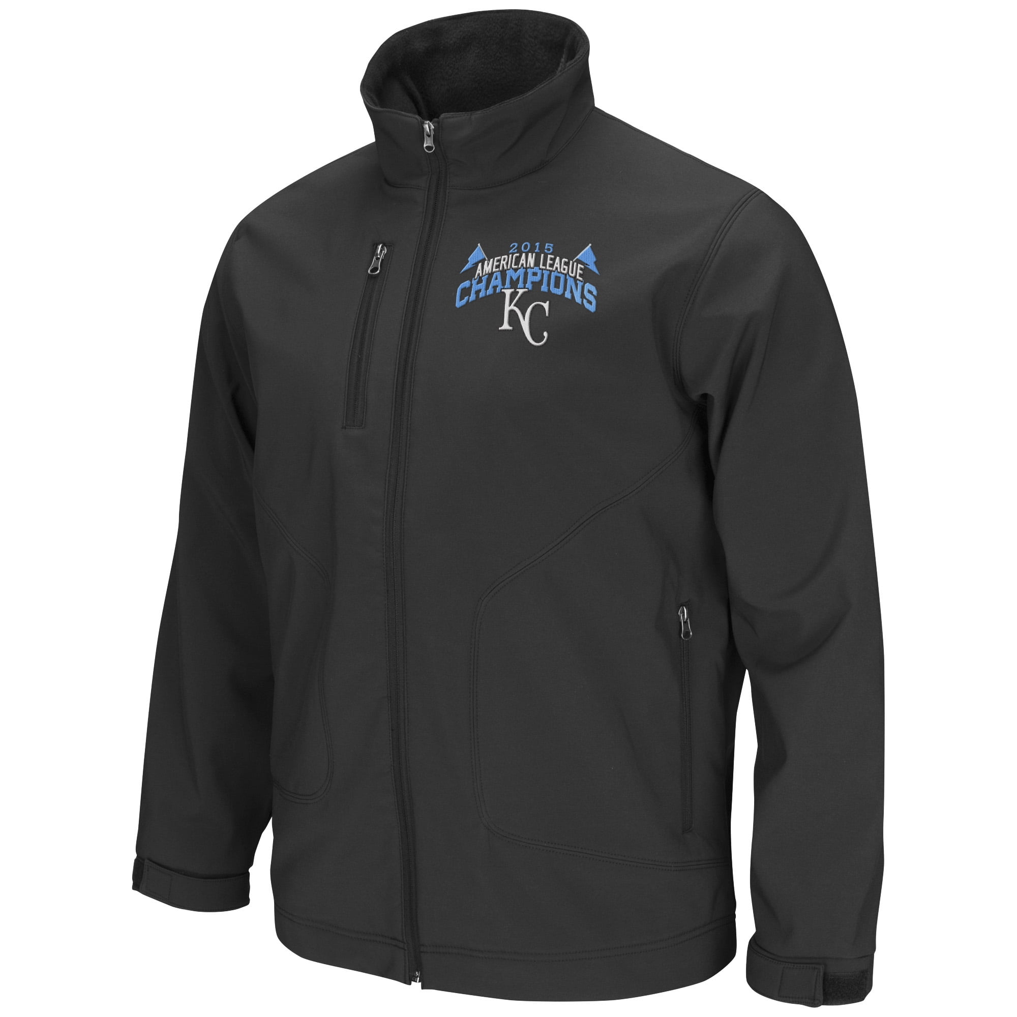 Kansas City Royals G-III Sports by Carl Banks 2015 American League Champions Soft Shell Jacket Black by G-III LEATHER FASHIONS INC