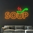 thumbnail image 4 of Handmadetneonsign Soup Neon Sign, Soup Led Sign, Soup Neon Light, Food Shop Led Light,Kitchen Diner, 4 of 5