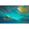 thumbnail image 2 of Finch, Sheila 24x17 Gold Ornate Wood Framed with Double Matting Museum Art Print Titled - Coastal Cloudscape, 2 of 4