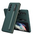 thumbnail image 1 of Allytech for Galaxy Z Fold 3 5G Case with S Pen Holder, Luxury Premium PU Leather Shockproof Foldable Folio Removable S Pen Holder Case for Samsung Z Fold 3 2021, Green, 1 of 6