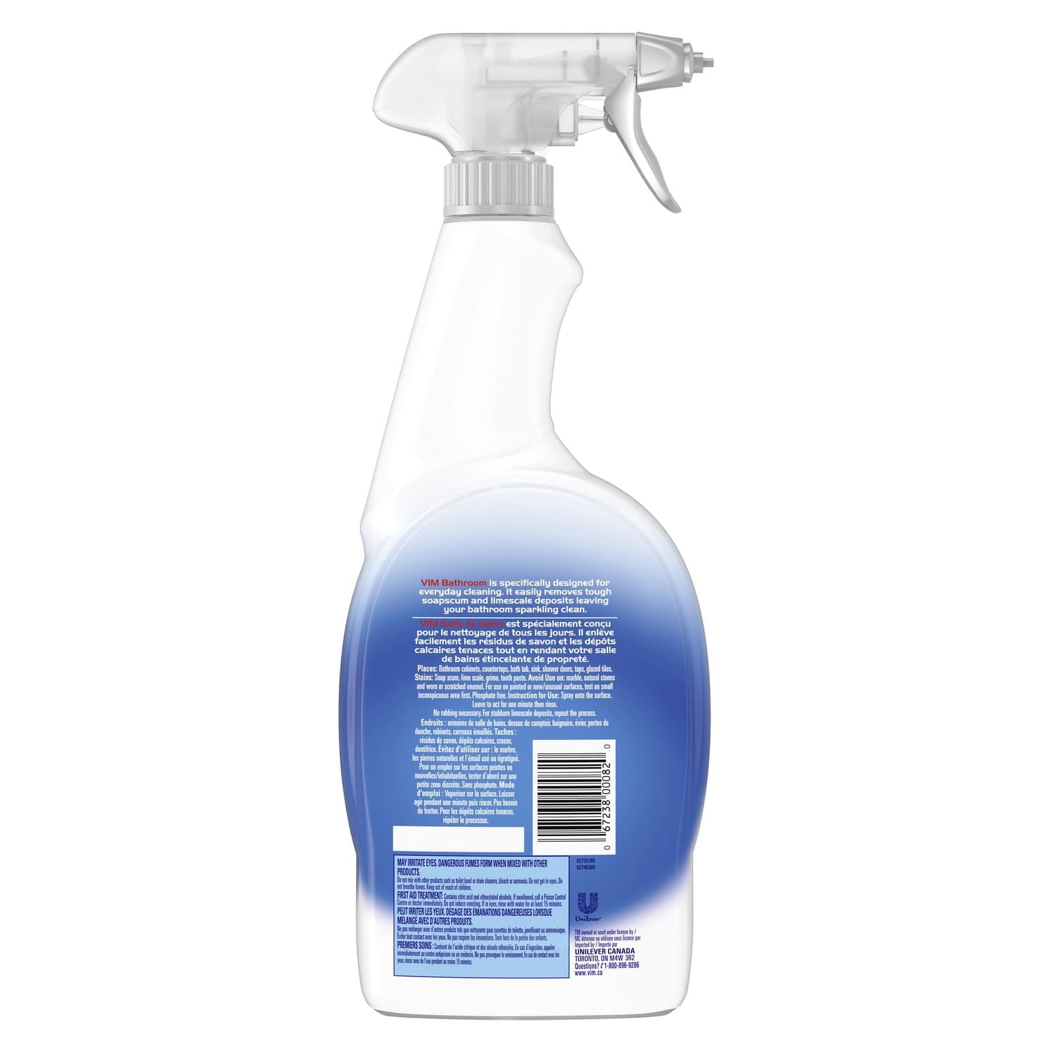 Vim Spray Cleaner Bathroom Spray disinfectant with powerful foaming action, 700mL