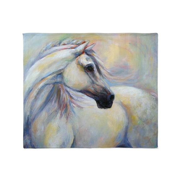 CafePress - Heavenly Horse Art By Janet Ferraro. Throw Blanket - Soft Fleece Throw Blanket, 50"x60" for All Ages
