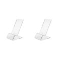 thumbnail image 3 of crativent Acrylic Cellphone Rack Tabletop Support Racks Storage Holders Display Stand Transparent 100*70*58mm 2Set, 3 of 6