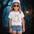 thumbnail image 2 of TOWED22 Halloween Shirts for Kids Toddler Pumpkin Ghost Skeleton Cotton Tshirt Clothes,White,12-18 M, 2 of 5