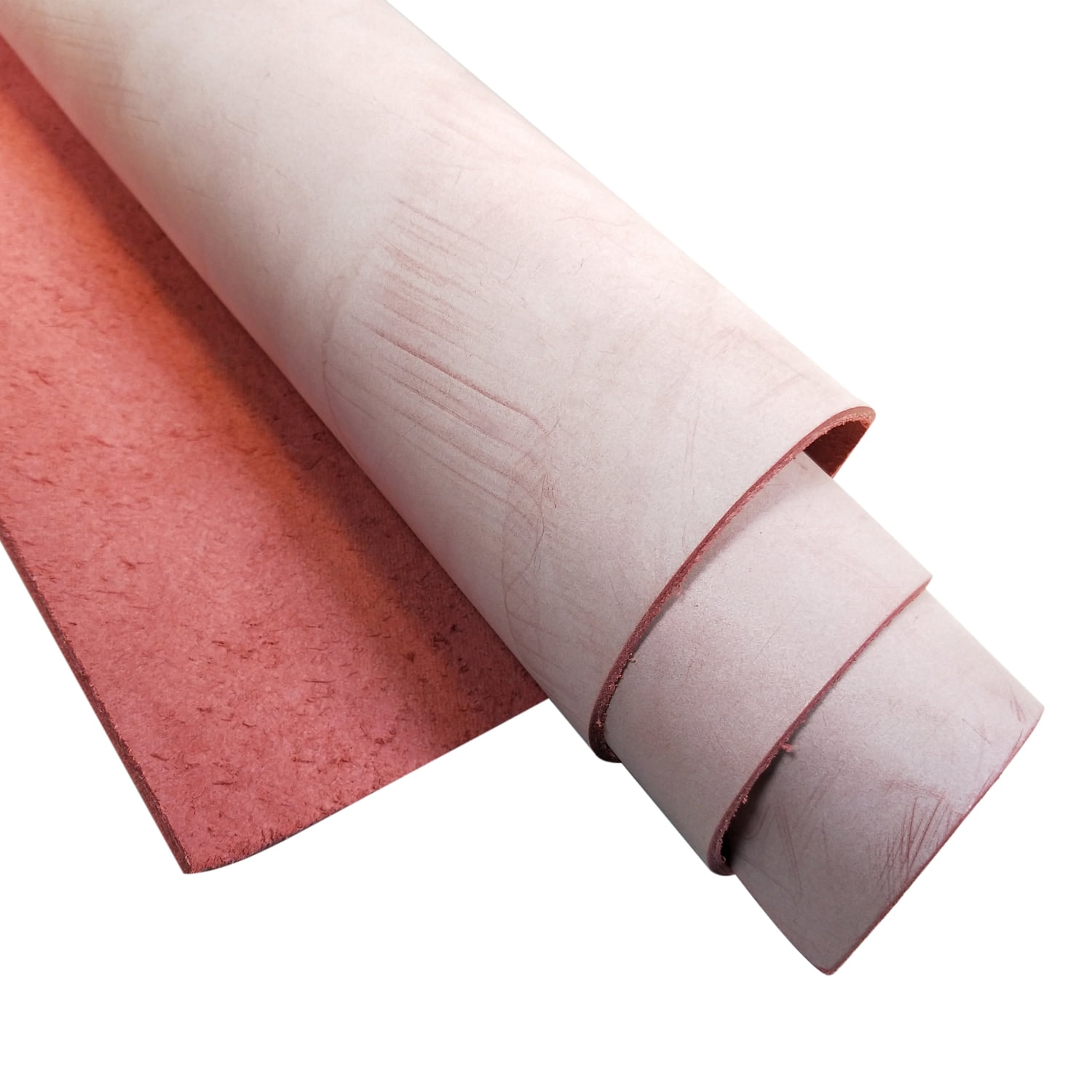 Fog Waxed Leather Cowhide Pieces for DIY Craft Hobby Workshop in Red 5/6 OZ 1.8MM
