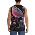 thumbnail image 4 of Lsque Bird 2 Print Men's Cotton Blend Sleeveless Muscle Shirts (S-3XL)- Moisture Wicking, Odor Protection, UPF 30+,Small, 4 of 8
