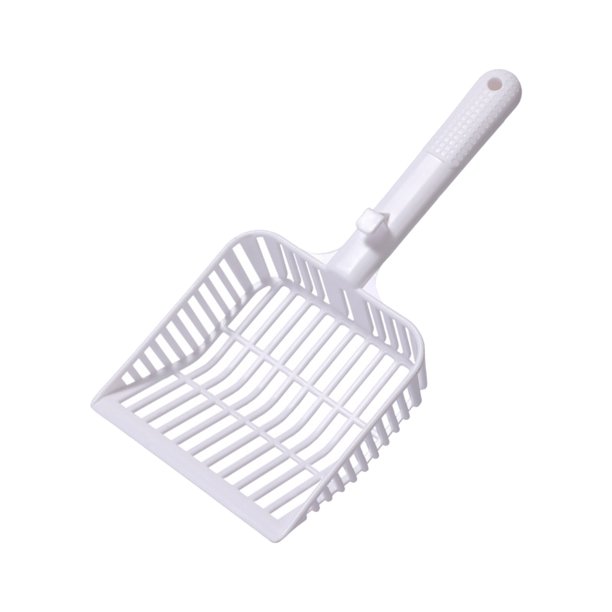 Arena para gatos con agujeros grandes, gruesa y resistente, fácil de limpiar, con asa ergonómica, antiadherente (amarilla/blanca/verde)