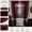 Burgundy, variant on Burgundy Kitchen Curtains 45 Inch Length, Vintage Floral Dark Red Short Lace Cafe Curtains for Small Window, Rod Pocket Semi-Sheer Light Filtering, 2 Panels 52W x 45L