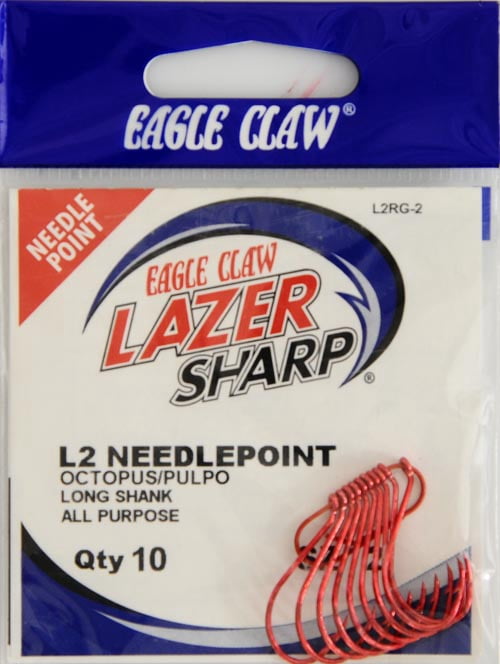 Eagle Claw Lazer Sharp: Ami EWG Con Fermo Esca, Confezione Da 5, Nero. Perfetti Per La Pesca!