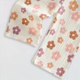 thumbnail image 6 of TOWED22 Toddler Girl Summer Outfits 2pcs Sleeveless Floral Print Halter Tops Linen Long Pants Baby Clothes(Beige,2-3 Y), 6 of 6