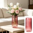 thumbnail image 2 of Leodye 1PCS Plastic Imitation Ceramic Decor Vase Shatterproof Flower Container for Bedroom Living Room Bookshelf Wedding Banquet Table Arrangement -7.87 * 3.37 * 3.37in, 2 of 6