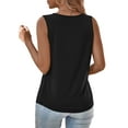 thumbnail image 4 of a.Jesdani Summer Womens Plus Size Tank Tops V Neck Casual Flowy Sleeveless Shirts Blouse m-4x, 4 of 6