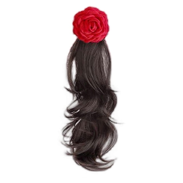 Girls Hairpiece Curly Wigs Hair Extensions Photo Props Casual Chignons Ponytail Hair Extensions Cosplay Supplies Style 9