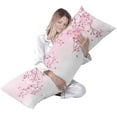 thumbnail image 2 of Ultra Soft Body Pillow Case Cover with Zipper, 21" x54 Luxury Long Body Pillow Protector Flowers Cherry Blossom, 2 of 6