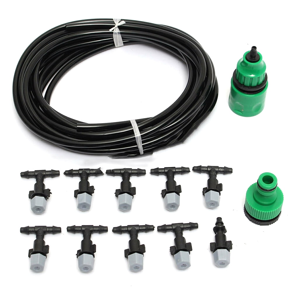 Irrigation Misting Nozzles Kit Patio Cooling System Accessories Set Coil Hose