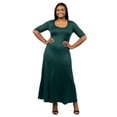 thumbnail image 5 of Plus Size Elbow Length Sleeve Maxi Dress, 5 of 10
