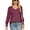 Burgundy, variant on Eternatastic Womens Long Sleeve Tunic Tops V-Neck Blouses Casual Loose Fall Winter T-Shirts Sweatshirt