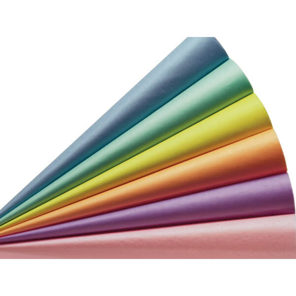 Pack Of 576, Solid Pastel Assortment 6 Color Tissue Paper 15 X 20