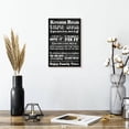 thumbnail image 2 of Elephant Stock Chalkboard Kitchen Rules Wall Art - Vertical Canvas Wall Art - Living Room Wall Decor - Inspirational And Typography Canvas - White And Gray Decor - 8" x 12", 2 of 8