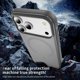 thumbnail image 5 of For iPhone 17 Pro Case PC + TPU Skin Touch Anti-drop Phone Cover Compatible with MagSafe - Grey+Blac, 5 of 5