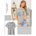 thumbnail image 4 of ZXSXSY Cute Cat Shirts for Women Graphic Tee Crew Neck Short Sleeve T-Shirts, 4 of 7