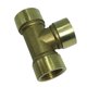 thumbnail image 1 of Accesorios adaptadores en T roscados de tón completo, 1/8 "1/4" 3/8 "1/2" - DN10 A Baoblaze Adaptador de rosca de latón de 3 vías, 1 of 8