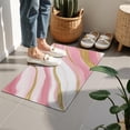 thumbnail image 4 of Pink White Gold Marble Pattern Door Rugs,Washable Non Slip Door Mats Indoor,Decorative Door Mats,Entry Mat Indoor for Entrance,Bedroom,Kitchen,Bathroom,16"x24", 4 of 6