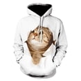 thumbnail image 3 of Sudadera con capucha con estampado de gato estrellado divertido para hombre, sudaderas con capucha para hombre, sudaderas con estampado de gato en 3D, novedad en sudaderas, regalos de Navidad para niñ, 3 of 5