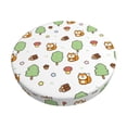 thumbnail image 2 of Lsque Tree Squirrel Round Bar chair cushion covers Velvet Fabric Premium Comfort Protects from Scratches and Stains for 14-17 Inch Chair- 14 inch, 2 of 7