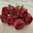 thumbnail image 7 of Decoration Simulation 7-Head Flower Suitable For Weddings Home Decor Red Orange, 7 of 7