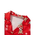 thumbnail image 4 of Christmas Family Matching Pajamas Set Cute Snowman Tops and Plaid Trousers Home Sleepwear Clothes for XMAS, 4 of 10