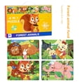 thumbnail image 1 of Big Save,HWRETIE Puzzles Clearance,4 In 1 Puzzles Animals World 6/9/12/16 Pc Puzzles Difficulty Puzzles, 1 of 3