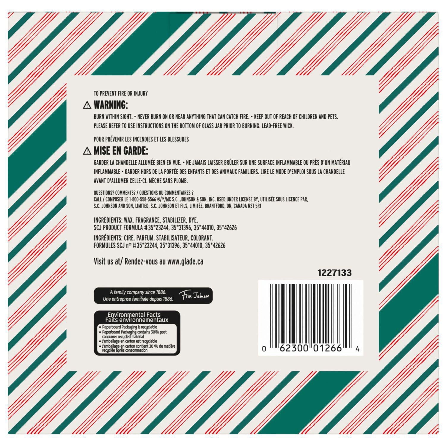 Glade® Scented Candle Air Freshener, Holiday 1-Wick Candles