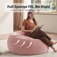 thumbnail image 5 of zyoiszvq 3.5ft Bean Bag Chair for Adults with Filling Memory Foam,Adult Bean Bag Chairs with Removable Flannel Cover,Living Room,Bedroom,Dorm, 5 of 8