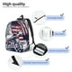 thumbnail image 3 of Disketp Mallard Duck With American Flag Mochila de Lona Estampada, Mochila Escolar de Viaje Ligera para Estudiantes y Portátil-Small, 3 of 5